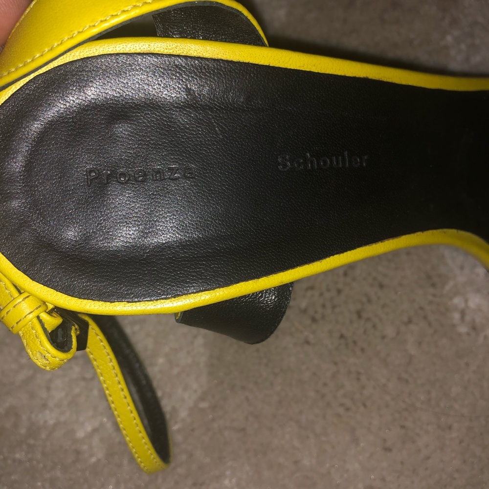 Proenza schouler yellow sandals size 40 - Picture 2 of 8